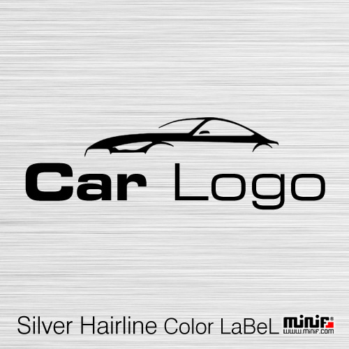 MFAL02 - 실버헤어라인 라벨 Silver Hairline Color LaBeL 주차알림판 /전화번호판