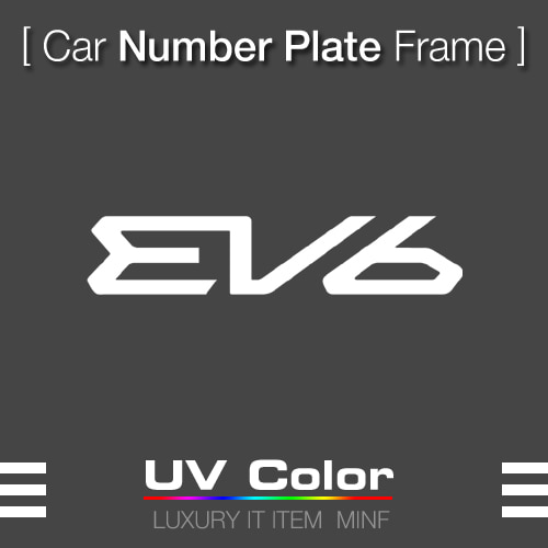 MUNP11 - EV6 Number Plate Frame 넘버 플레이트 /번호판가드 프레임