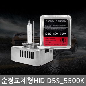 순정HID 교체형 D5S 35W 최대 50% 더 밝은 D5S 5500K