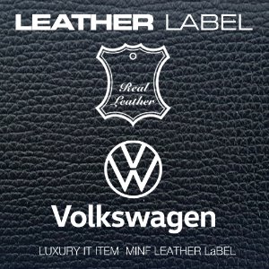 MFLL 17 - 천연가죽라벨 폭스바겐 VOLKSWAGEN Leather LabeL 주차알림판 /전화번호판