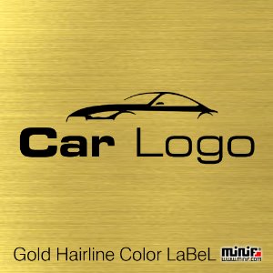 MFAL01 - 골즈 헤어라인 라벨 Gold Hairline Color LaBeL 주차알림판 /전화번호판