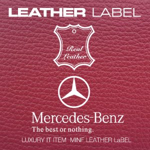 MFLL 15 - 천연가죽라벨 벤츠 Mercedes-Benz LEATHER LABEL 주차알림판 /전화번호판