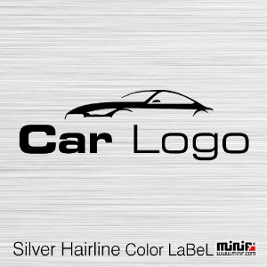 MFAL02 - 실버헤어라인 라벨 Silver Hairline Color LaBeL 주차알림판 /전화번호판