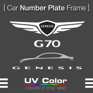 MUNP16 - 제네시스G70 Number Plate Frame 플레이트 /번호판가드 프레임