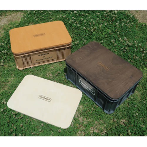 캠핑 우드 상판 테이블 수납 정리함 / 편의용품 트렁크수납
