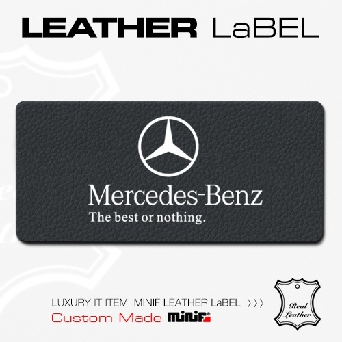MFLOG 30 - Mercedes-Benz LEATHER LABEL 벤츠 가죽 주차알림판 / 전화번호판