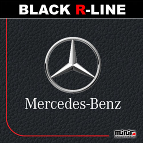 MFBL12 - 벤츠 MERCEDES BENZ BLACK R-LINE LABEL 주차알림판 /전화번호판