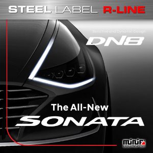 MFSL126 - 2019 SONATA DN8 소나타 R-LINE STEEL LABEL 주차알림판 /전화번호판