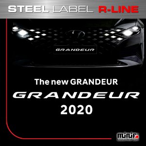 MFSL129 - 2020 더뉴그랜져 GRANDEUR R-LINE LABEL 주차알림판 /전화번호판
