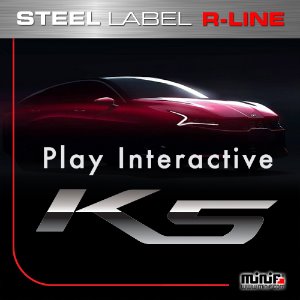 MFSL131 - K5 DL3 R-LINE STEEL LABEL 주차알림판 /전화번호판
