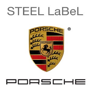 MFSL40 - PORSCHE 포르쉐 STEEL LABeL(외부용) 주차알림판 /전화번호판