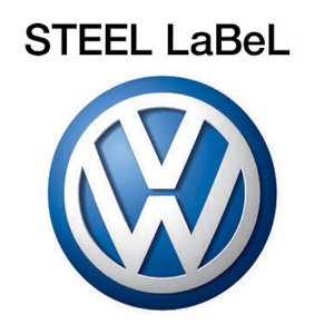 MFSL16 - 폭스바겐 Volkswagen STEEL LaBAL (외부용) 주차알림판 /전화번호판