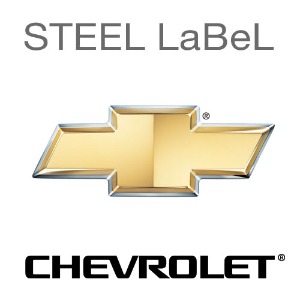 MFSL28 - 쉐보레 CHEVROLET STEEL LABeL(외부용) 주차알림판 /전화번호판