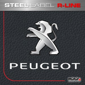 MFSL124 - 2019 푸조 PEUGEOT R-LINE STEEL LABEL ( 내부용 ) 주차알림판 /전화번호판