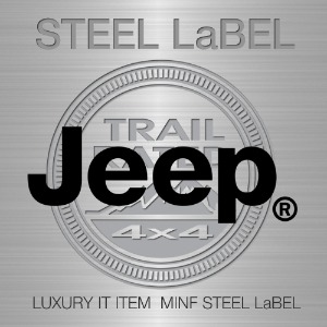 MFSL86 - 지프 JEEP STEEL LABEL(외부용) 주차알림판 /전화번호판