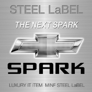 MFSL101 - 2015 스파크 SPARK STEEL LABEL(외부용) 주차알림판 /전화번호판