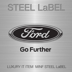 MFSL89 - 포드 FORD STEEL LABEL(외부용) 주차알림판 /전화번호판
