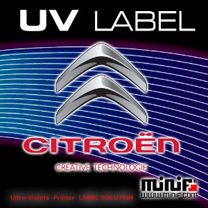 MFUL32- CITROEN 시트로앵 UV LABEL( 내부용 ) 주차알림판 /전화번호판