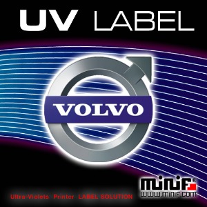 MFUL23- (내부용) 볼보 VOLVO UV LABEL 주차알림판 /전화번호판
