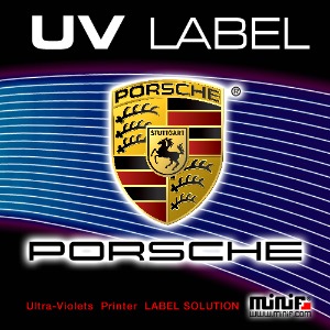 MFUL31- PORSCHE UV LABEL 포르쉐 유브이 라벨( 내부용 ) 주차알림판 /전화번호판