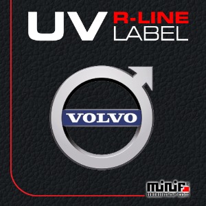 MFUL42 - 볼보 VOLVO UV R-LINE LABEL 주차알림판 /전화번호판