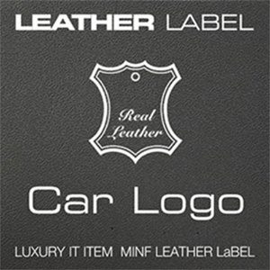 MFLL01 - Car Logo Leather LaBeL 가죽 주차알림판 /전화번호판