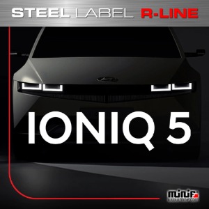 MFSL143 - IONIQ 5 아이오닉5 R-LINE STEEL LABEL ( 내부용 ) 주차알림판 /전화번호판