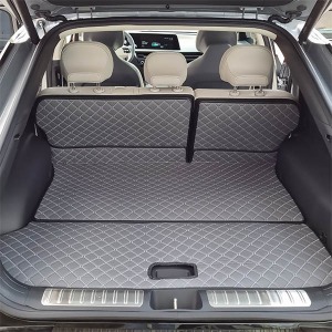 EV6 신형퀼팅 4D 자동차 트렁크매트 + 2열등받이 풀세트