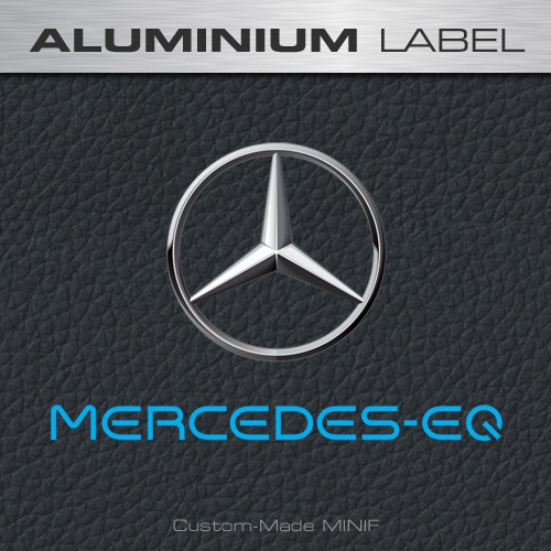 MFAL01 - MERCEDES EQ 메르세데스 벤츠 EQ UV LaBEL (내부형) 주차알림판 /전화번호판