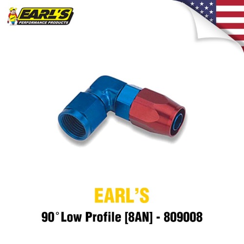 EARLS 얼스 쿨러피팅 - 90도 로우 프로파일(8AN)-809008