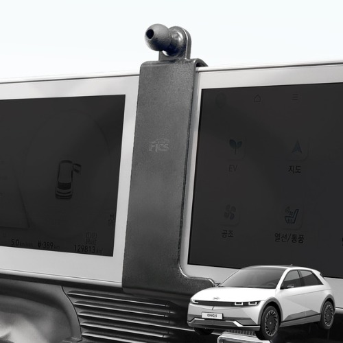 아이오닉5 차량용 핸드폰 거치대 상단 블랙 마운트